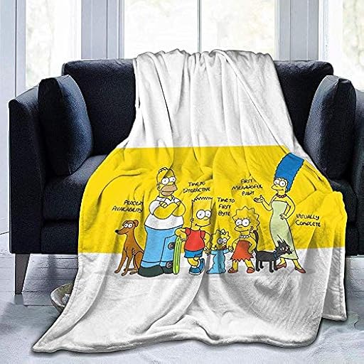 BLANKNTC Manta De Colcha,Sobrecama Ligera,Fleece Manta,Sofas De Franela,Simpsons Ultra Soft Velvet Bed - Manta Cálida para Cama,Sofá,Sala De Estar,Oficina,Escuela L | Ya disponible en tu tienda friki favorita! En mundofriki.es!