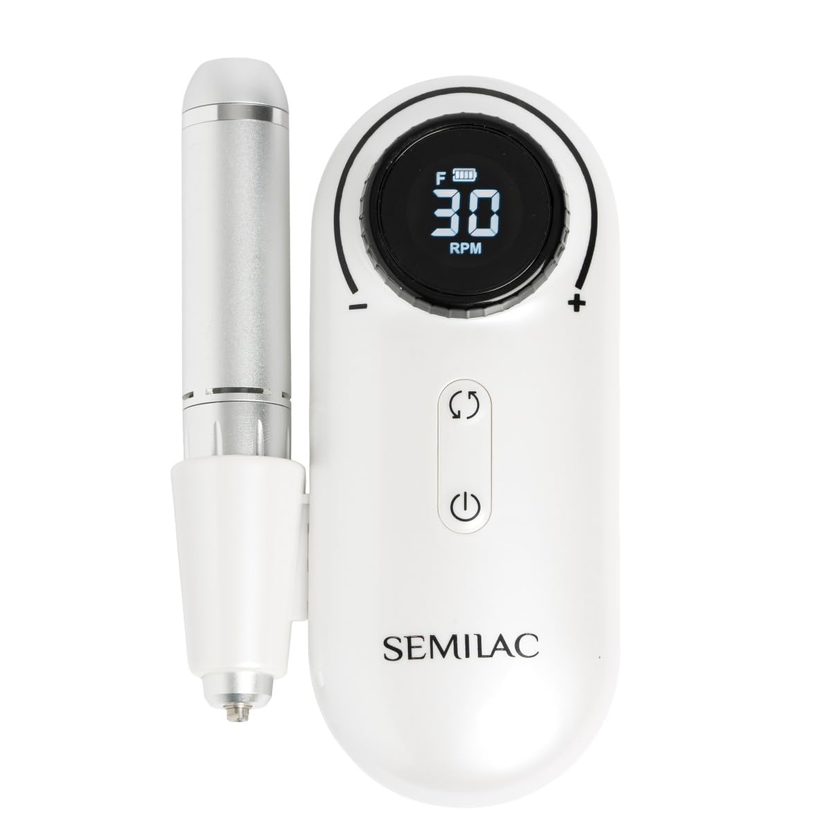 Semilac Nagelfräser Compact Lite – Kabellose Elektrische Nagelfeile mit Akku 2000mAh, 30.000 U/min, Einfach für Maniküre & Pediküre Zuhause