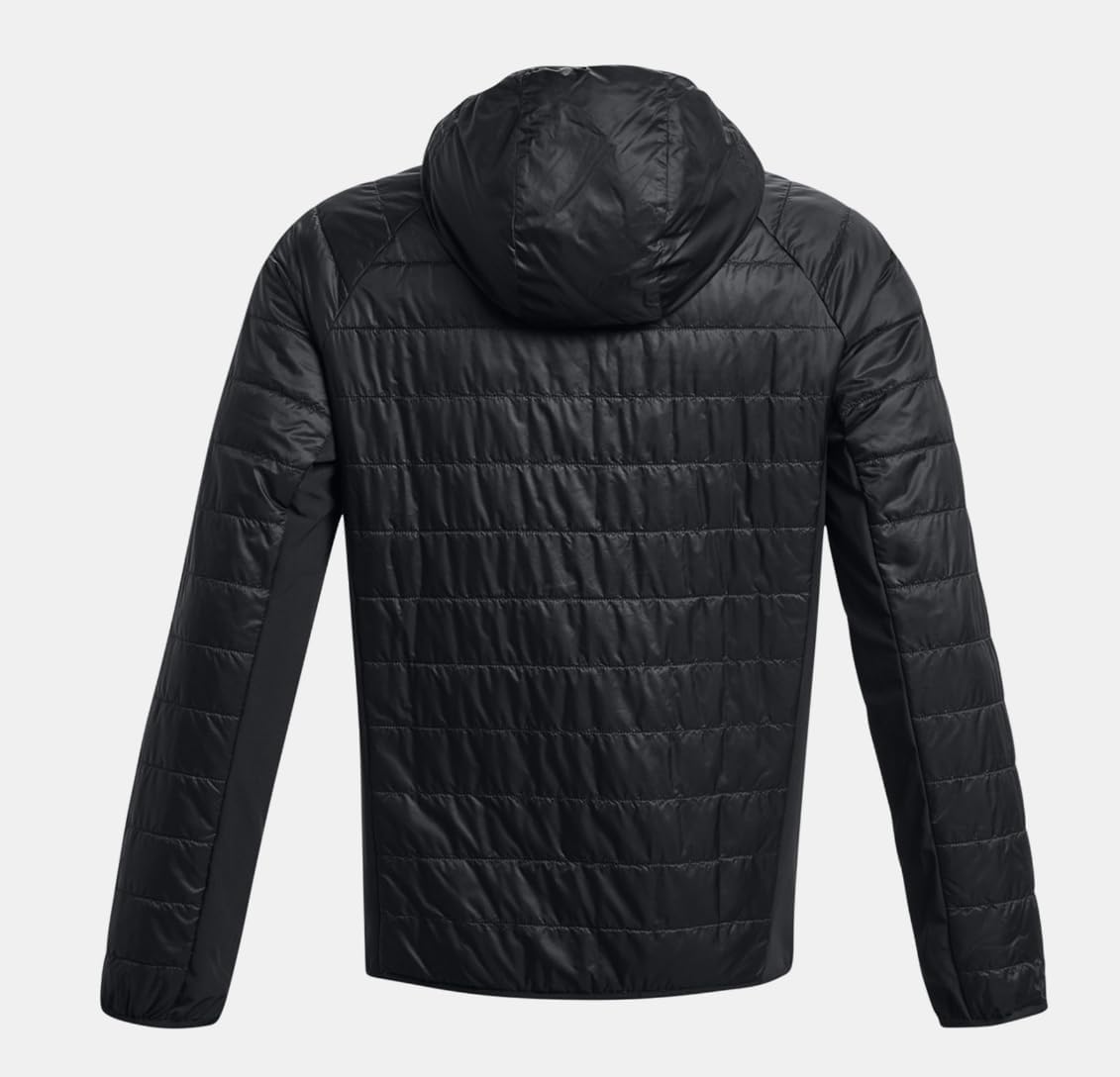 Under Armour Men's UA Active Hybrid Hooded Jacket (US, Alpha, Small, Regular, Regular, Black 001) - Image 5