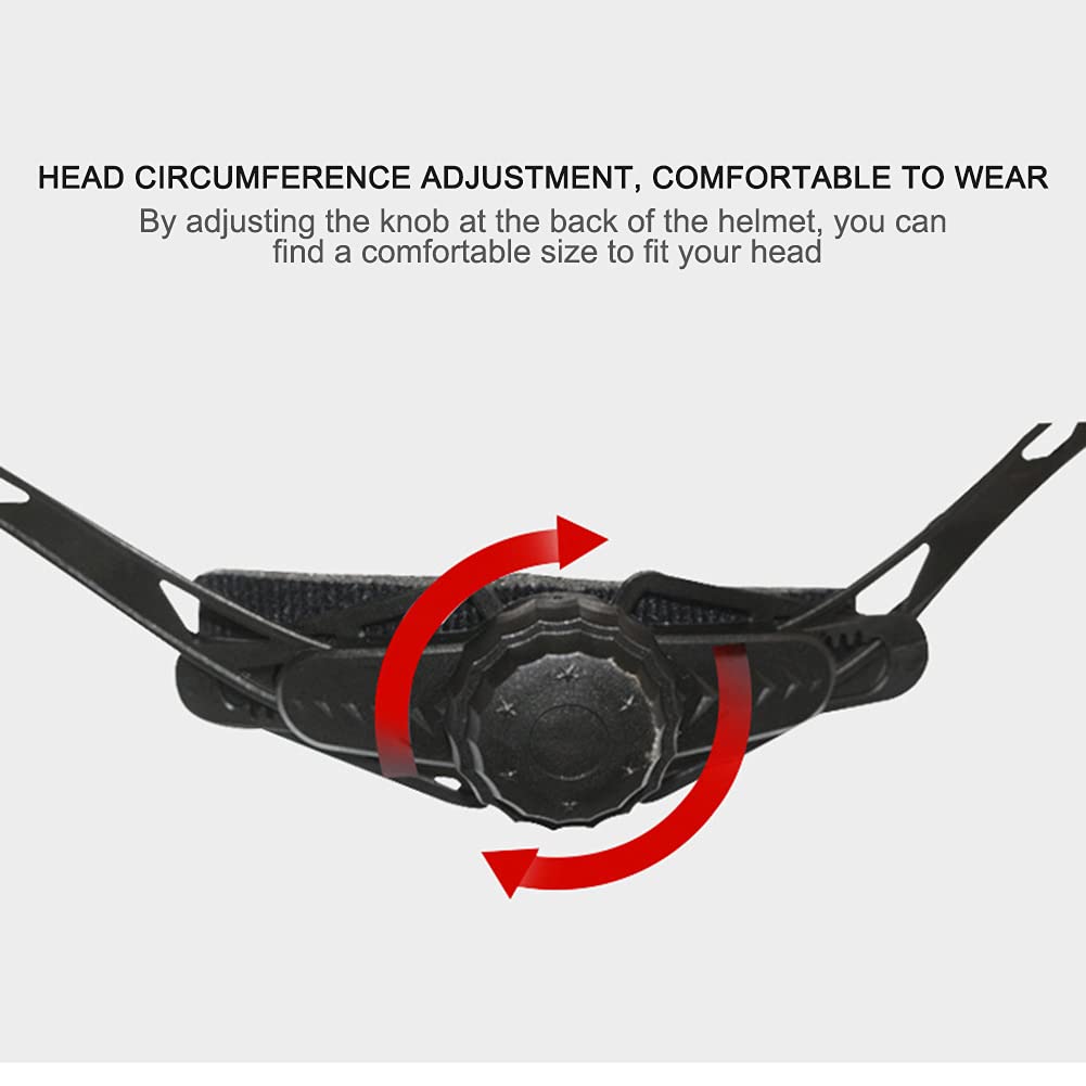 Starnearby Casque de Vélo vec Lumière LED pour Adultes Hommes Femmes Clignotant Casque pour Trottinette électrique Casque pour Roller, Scooter, Hoverbaord, Skateboard, Skate, Vélo