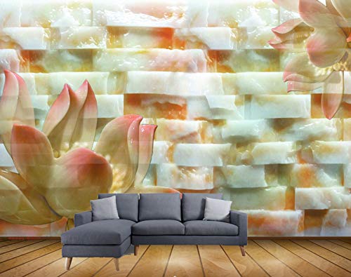 Beibehang Exclusive BRZ0315 Beautiful Lotus Flowers HD 3D Wallpaper(121 cm x 91 cm)