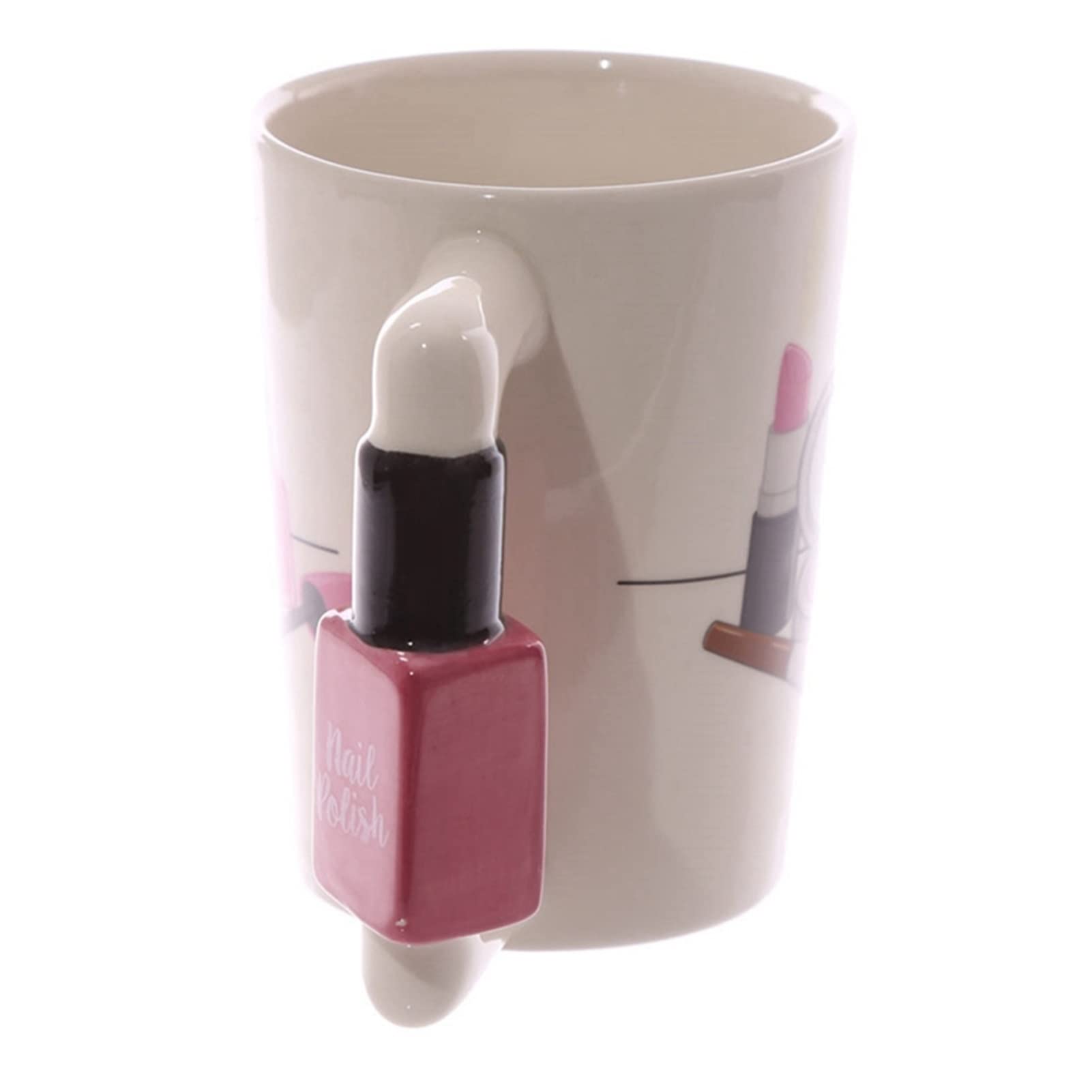 Tazza da caffè in Ceramica Tazze da caffè in Ceramica Dipinta a Mano Strumenti creativi per Ragazze Kit di Bellezza Manico per Tazza da tè Regali (Tazza)