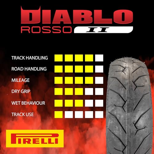 image for Pirelli Diablo Rosso II 120/70 ZR 17 M/C (58W) TL (K) Front & 180/55 Z