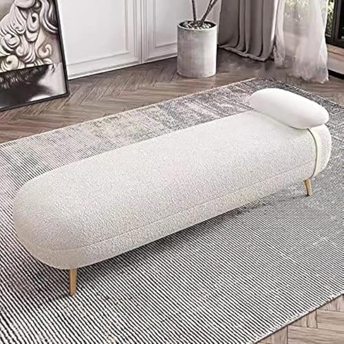 Image of Lazy Couch and Reclining Sofa /Recliner Chaise Longue /Fabric recliners /for Bedroom /Living Room /Office Reception Recliner Lounge Sofa and Armchair (Beige Bouncle)