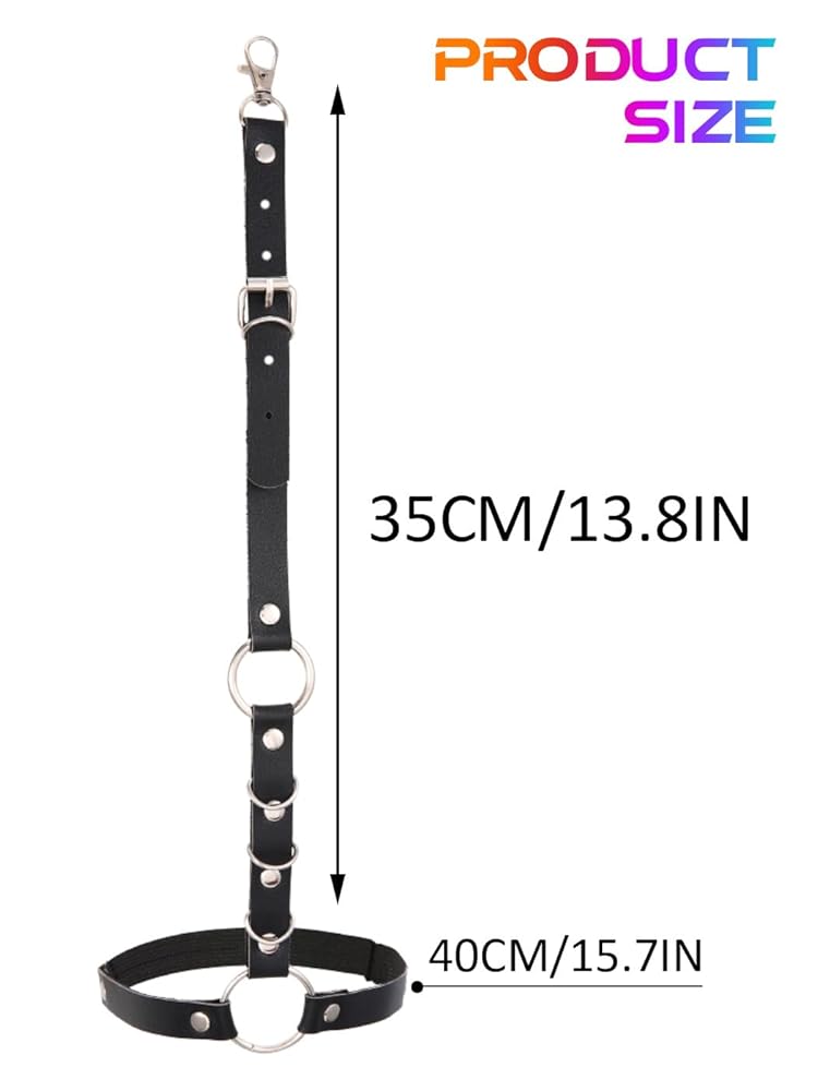 レッグウェア ARMOR LEG HARNESS (BLACK) Amazon.com: Leather Leg Harness Punk Black Garters Belts