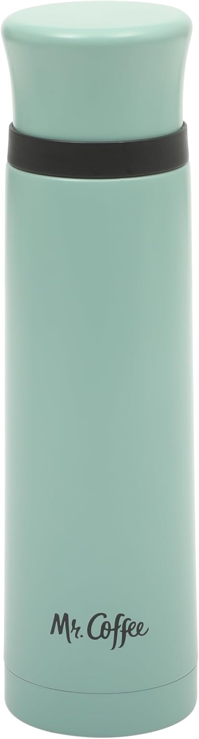 Mr. Coffee Silverleaf 23 oz Stainless Steel Thermal Bottle – Double Wall Vacuum Insulated Travel Mug with Leak-Proof Lid, Teal – Hot & Cold Beverage Flask for Work, Commute, or Camping - Image 6