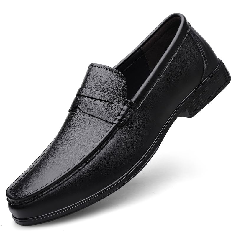 Men's Slip-Ons Loafers Mens Retro Comfortable Business Walking Dress Shoes Non-Slip Softsole Leather Dress Shoes for Men4