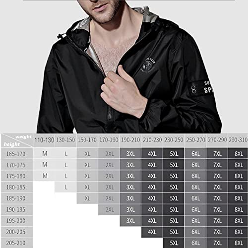 Traje sauna para hombre talla L en color gris con cremallera frontal 8