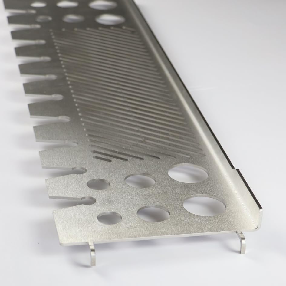 Original Edelstahl Multistation Warmhalterost Für Burnhard Big Fred - Mit Drumstick Halterung, 3 Mm Stark