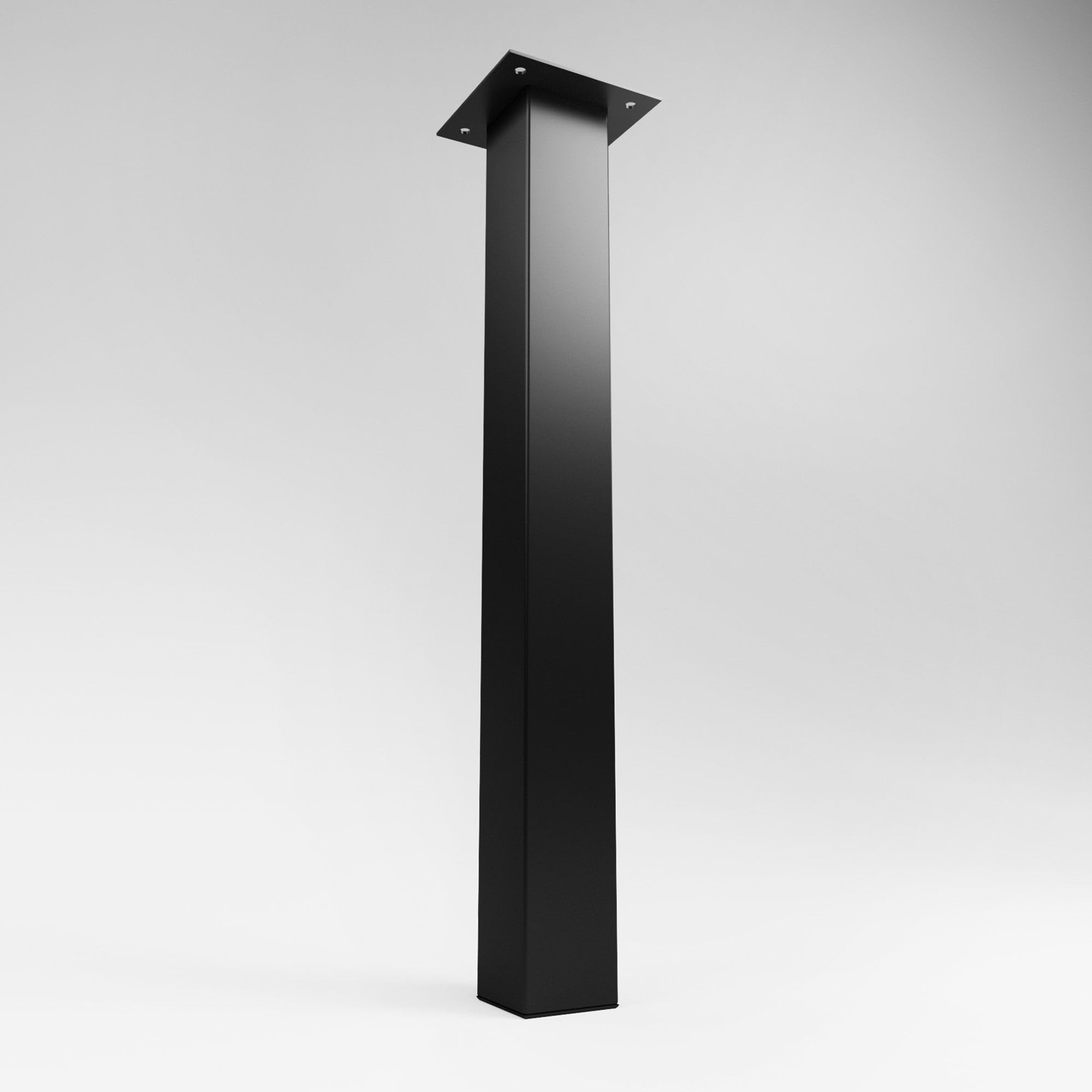 Tischbeine Eckig Premium 80x80 Schwarz 4er Möbelfüße Quadratrohr Metall Höhe 72 cm Esstisch Stützfuß Sehr Stabil Viereckig Tischgestell Tischfuß Tischkufen Vierkant Pulverbeschichtet