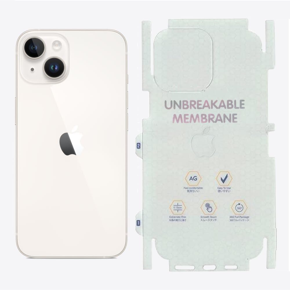 Blyton Back Screen Protector for iPhone 14 Plus Unbreakable Membrane Scratch Guard Transparent TPU Full Fit Protective, Case Friendly, Compatible with Iphone 14 Plus (Back & Side) (B0D5VMBDKX) Amazon Price History, Amazon Price Tracker