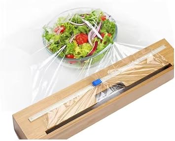 Orret Home Bambu Asılabilir Streç Film ve Alüminyum Folyo Kesme Aleti, Kesici Streçlik ve Folyoluk, Mutfakta Pratik Kullanım için Tasarlanmış, Dayanıklı ve Şık Mutfak Aksesuarı (Tek Gözlü)