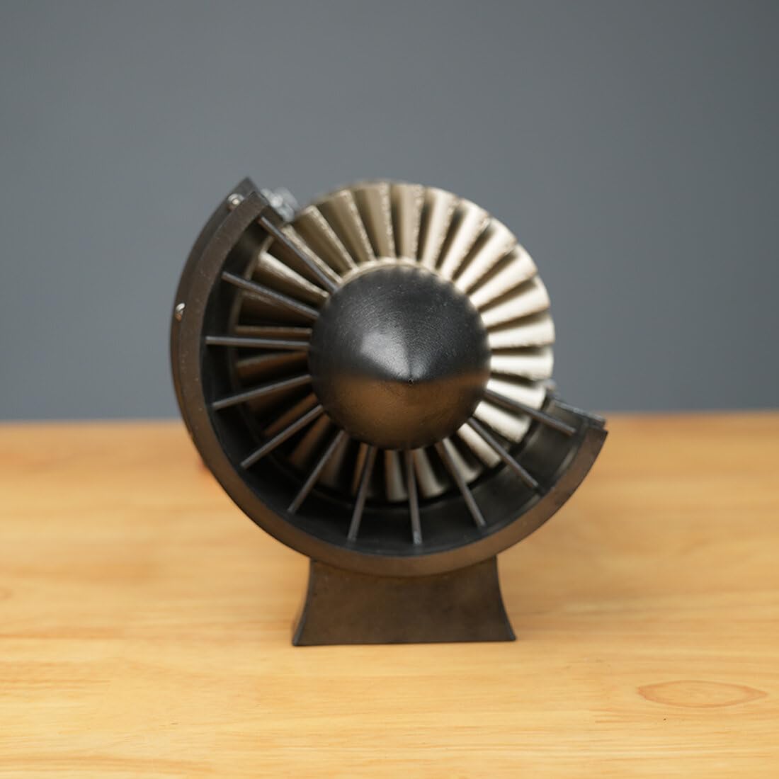 WP-85 - Kit modello di motore a turbogetto con sistema a turbina rotante, modello meccanico di motore a getto per aeromobili stampato in 3D per ingegneria aeronautica, collezione hobby per adulti