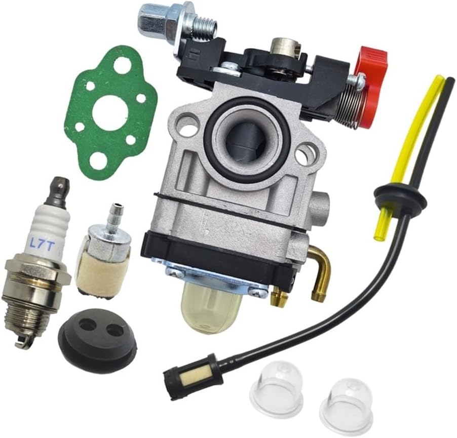 Carburetor Fit for TH23 TH26 TH34 23CC 25CC 26CC 33CC 35CC Accessories Grommet Spark Plug Fuel Line Kit