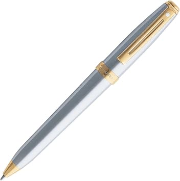 Sheaffer Prelude 22-Karat Gold Plated trim Ballpoint, Chrome 342-2