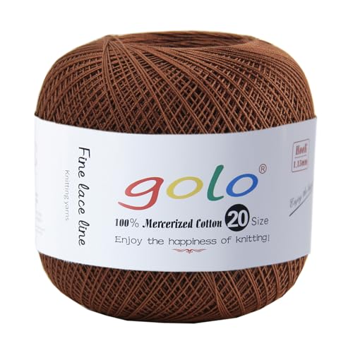 Image of golo Crochet Thread Size 20 Yarn for Hand Knitting Tatting Yarn 209