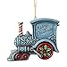 Enesco Jim Shore Heartwood Creek Santa in Train Engine Hanging Ornament, 3.07 Inch, Multicolor