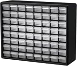 Akro-Mils 10164 Schubladenschrank mit 64 Schubladen, Kunststoff, f&uuml;r Garage, Perlen- und Make-up-Organizer, Lego-Aufbewahrung, Lehrer-Werkzeugkasten und mehr, 50,8 x 15,2 x 40,6 cm (B x T x H) Schwarz
