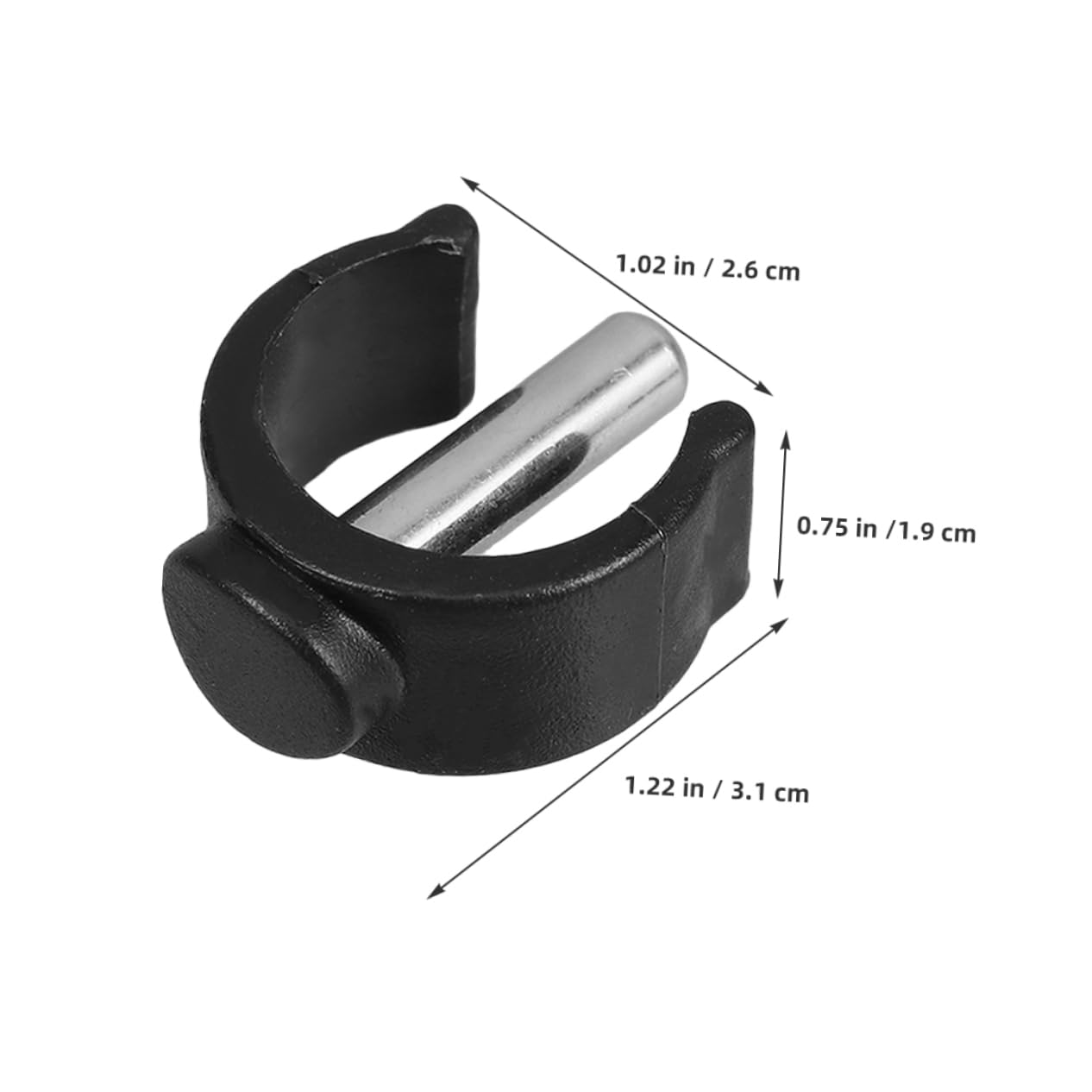 FOMIYES Frame Clips 8pcs Replacement Safety Rail Locking Clips Black 25mm Long Pins Universal Fit for Toilet Seats Easy Installati