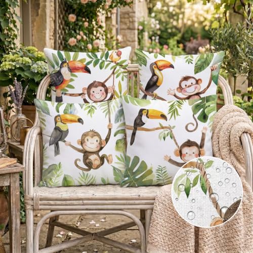 Housse de coussin extérieur imperméable pour protéger et décorer le patio - 3