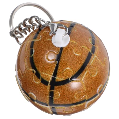 Operitacx Llavero Rompecabezas De Baloncesto Llavero De Baloncesto Llavero Inspirador De Baloncesto Llavero Creativo Para Baloncesto Llaveros Llavero De Juego El Plastico Brown