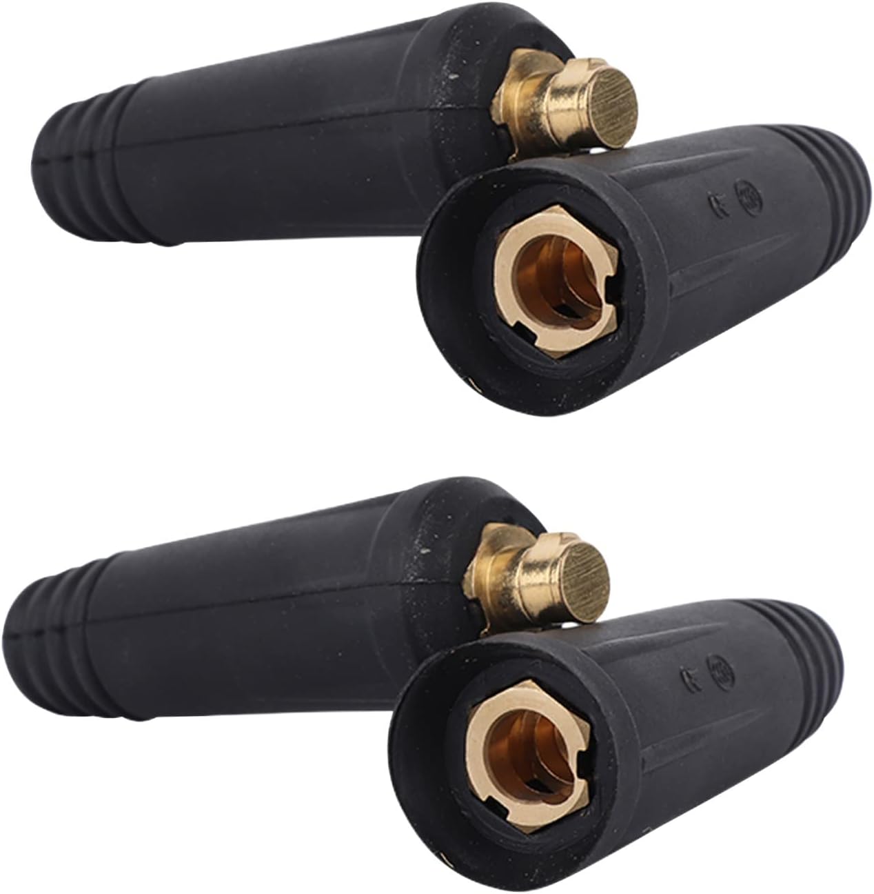 Welding Cable Joint Quick Connector Pair DINSE-Style 200Amp-300Amp (#4-#1) 35-50 SQ-MM 2-Set