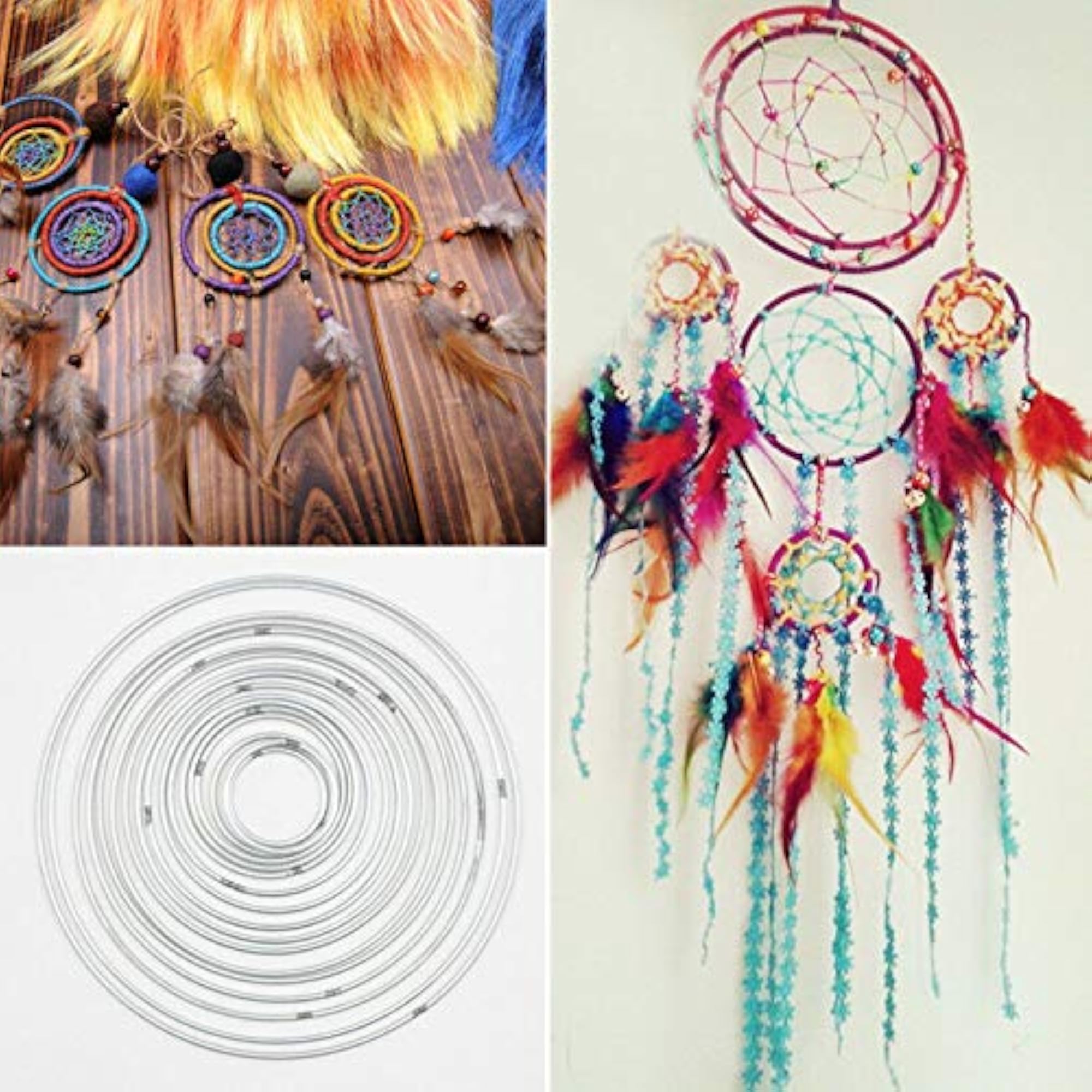 Dream Catcher Ring Macrame Craft Hoop Decor Tool Set