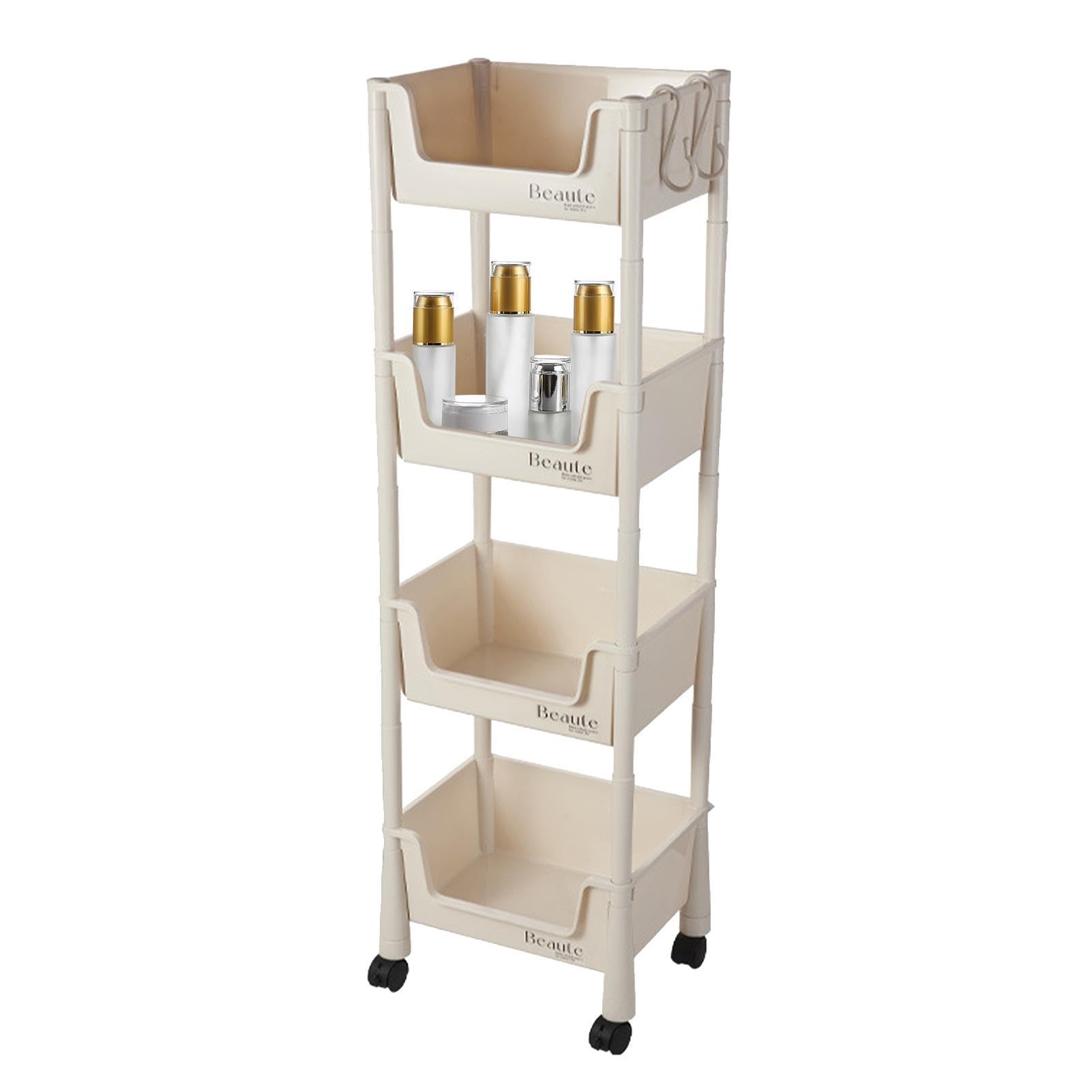 Carrello portaoggetti a 2/3/4 ripiani, organizer multifunzione