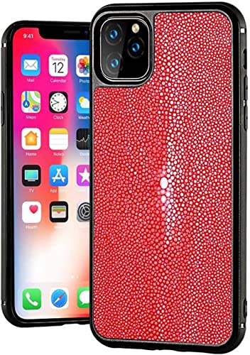 Étui iPhone 14 Pro Max rouge en cuir business idéal pour vos réunions et déplacements