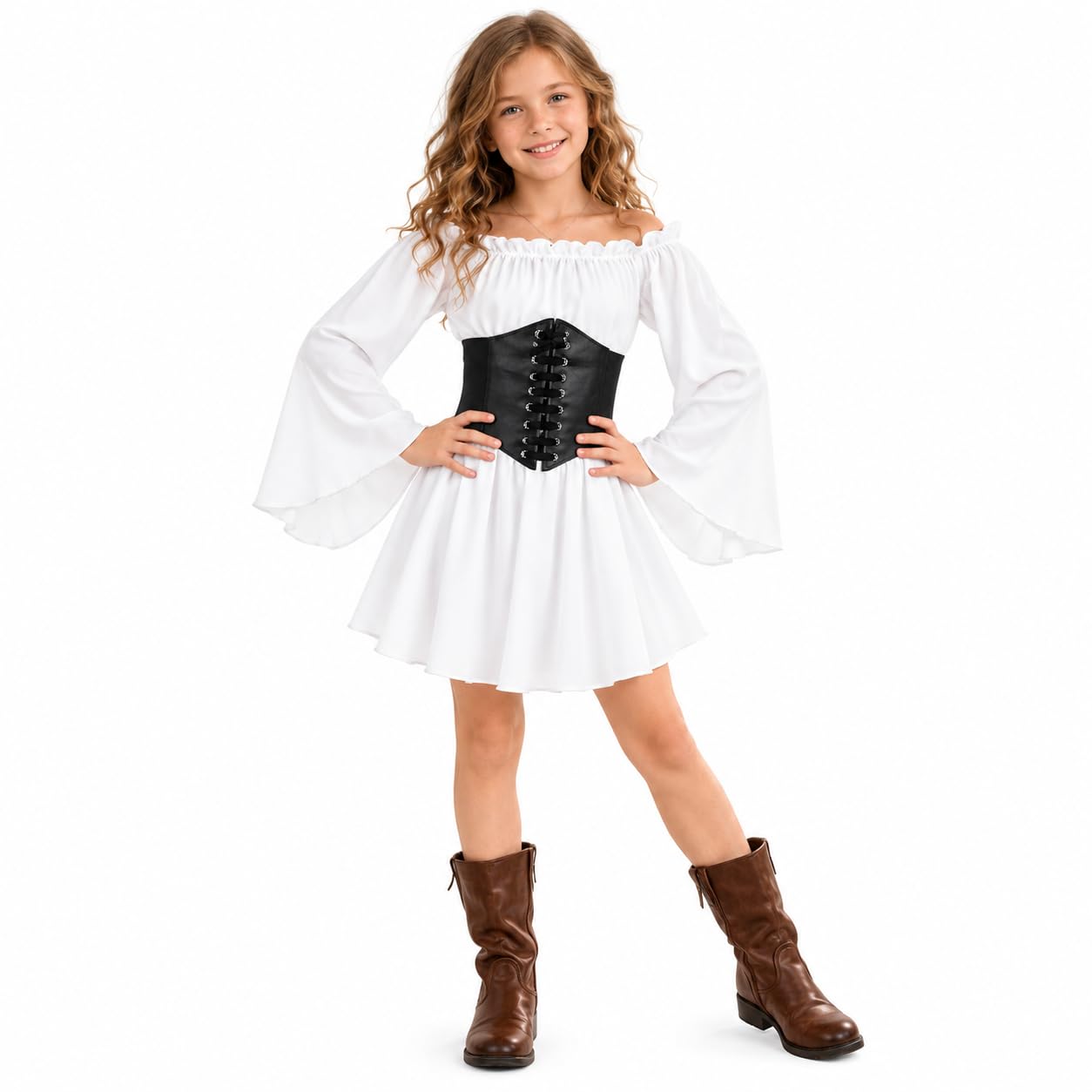 Pirate Costume Kids, 2026 Girls Pirates Costumes Cosplay, Carnival Costumes Create Pirate Princess Costume for Child, Pirate Kids, For Birthdays, Halloween, Carnivalsand Themed Parties