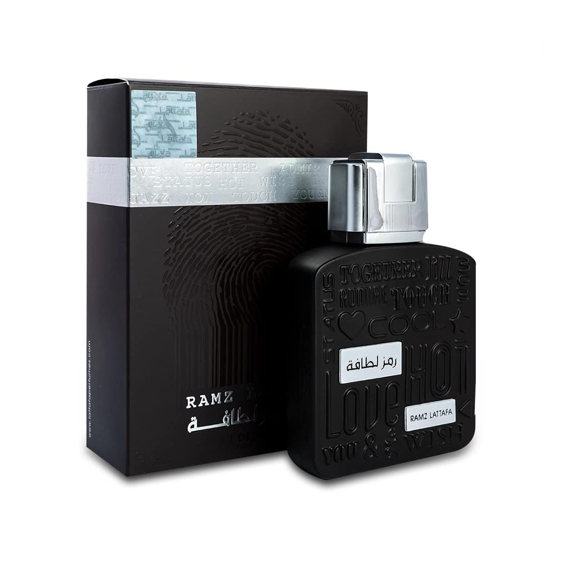 Ramz Silver for Unisex Eau de Parfum Spray, 3.4 Ounce / 100 ml