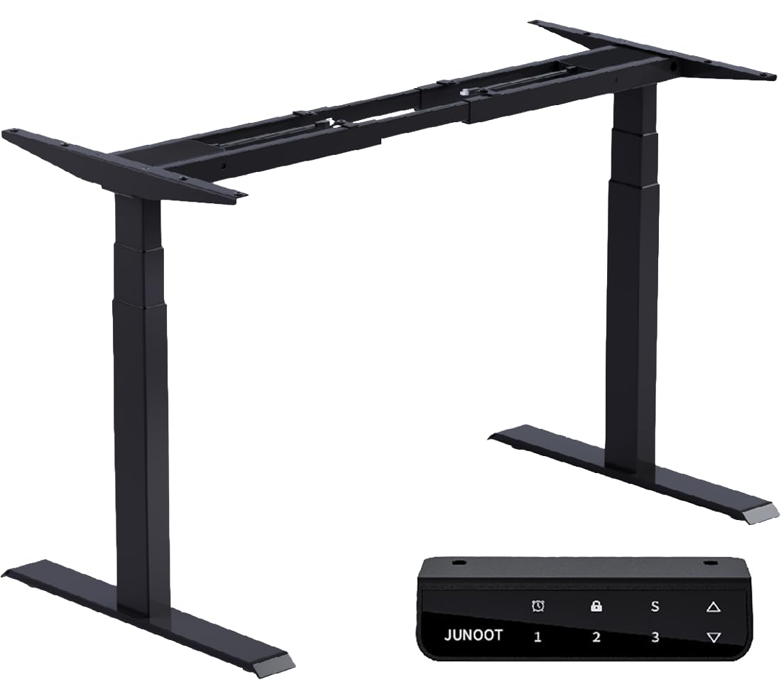 Amazon | JUNOOT 電動昇降デスク 5年保証 2月28日まで返品可 耐荷重