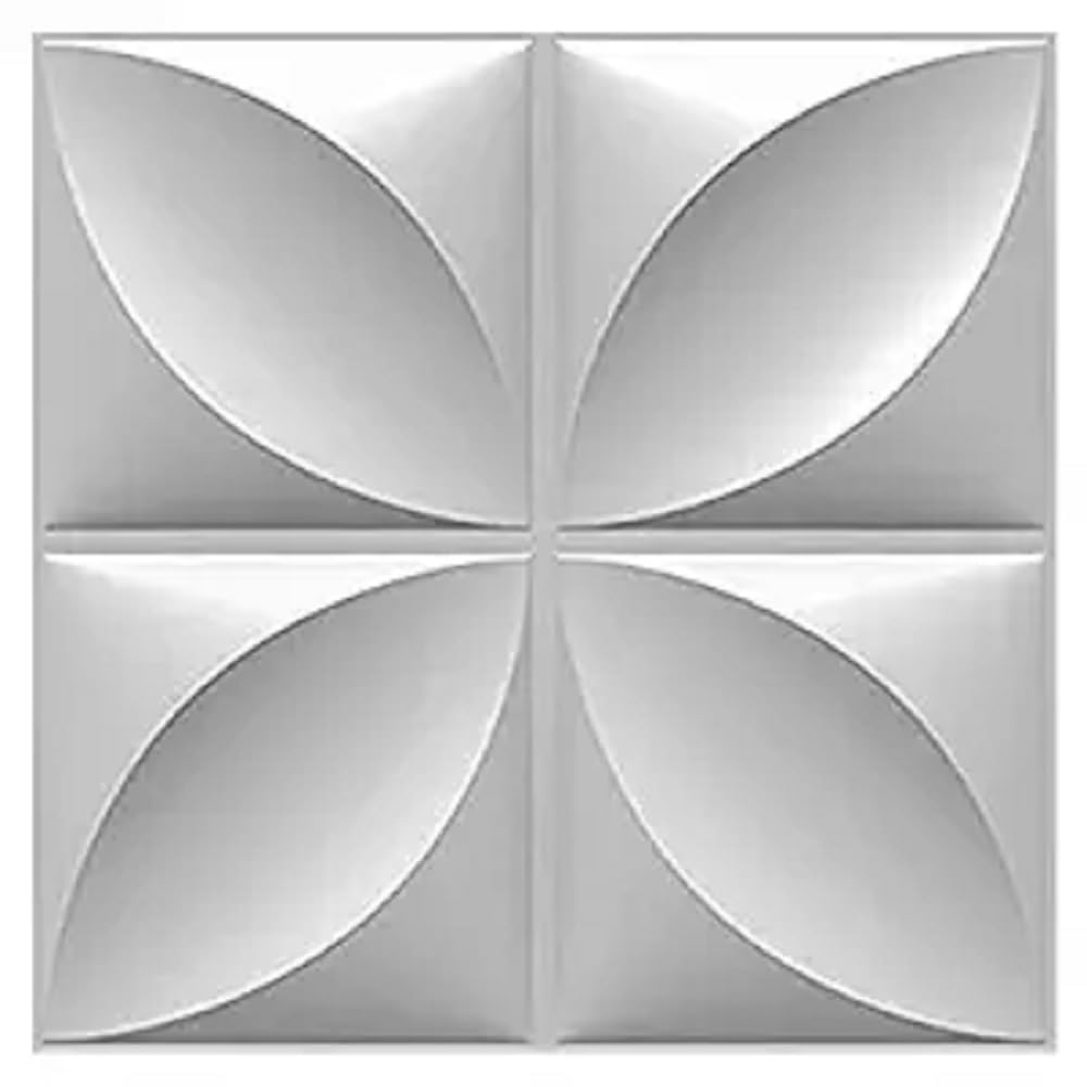Kayra Decor 3D Wall Panel PVC Flower Design, White Color Size is 19.7" x 19.7", (Pack of 6) Covers Area 16.14 Sq Feet. (B0DB1LLLPH) Amazon Price History, Amazon Price Tracker