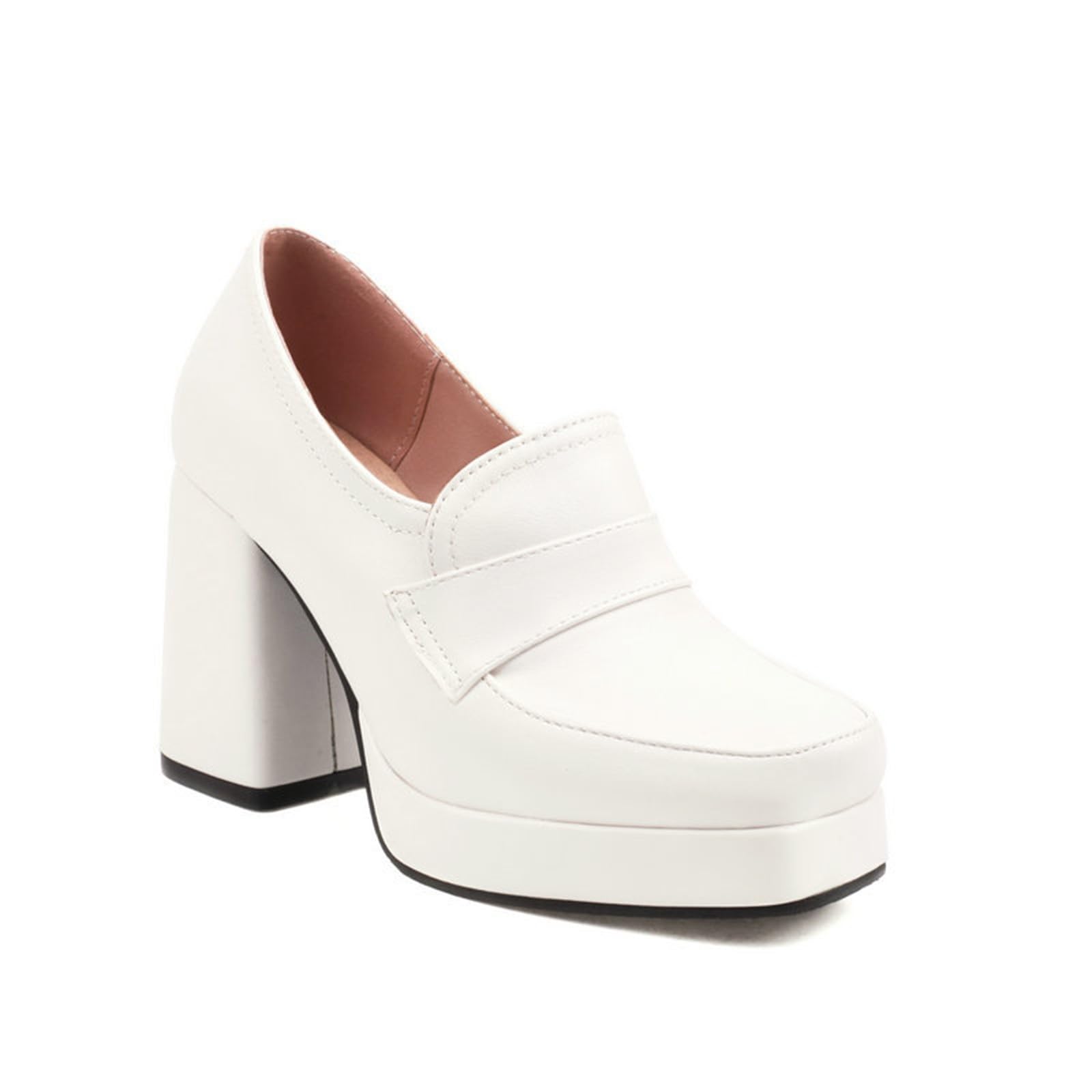 Eleganti Scarpe Mary Jane retrò con Punta Quadrata e Tacco Basso e Spesso, da Indossare Comodamente Tutti i Giorni e in Occasioni Speciali.
