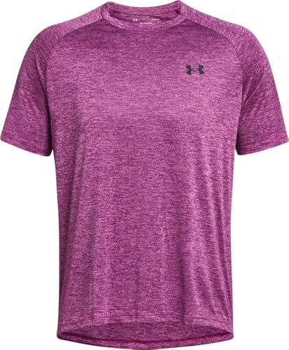 Under Armour Men's Tech 2.0 Short-Sleeve T-Shirt, (573) Mystic Magenta / / Black, 4X-Large Tall