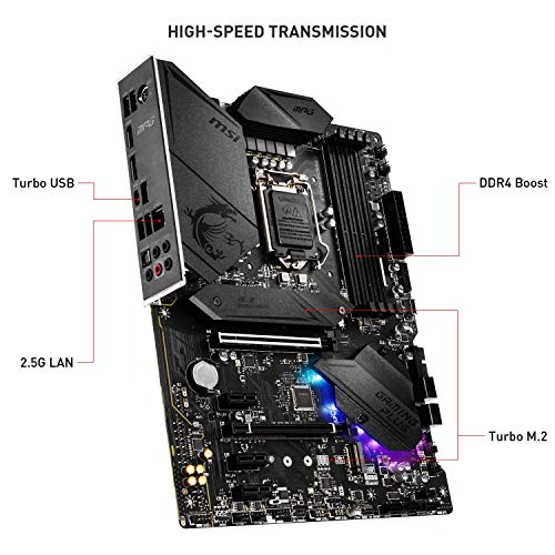 MSI MPG Z490 GAMING PLUS ATX Gaming moederbord (10e generatie Intel Core, LGA 1200-socket, DDR4, CF, twee M.2-slots, USB… - Image 5