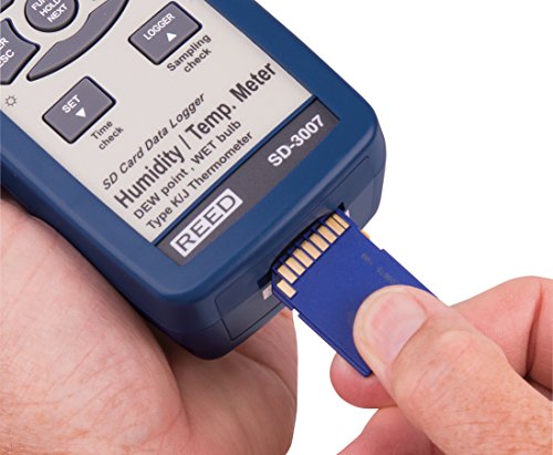 REED Instruments SD-3007 SD Series Thermo-Hygrometer Datalogger, 32 to 112°F (0 to 50°C), 5-95% RH, Wetbulb/Dewpoint Temperatures - Thumbnail 2