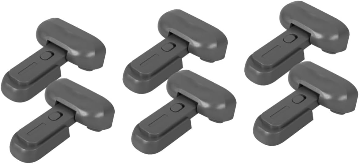 6pcs Safety Cabinet Locks Easy Install Proofing Locks for Cabinets and Furniture Material Sleek Design for Home Aesthetic