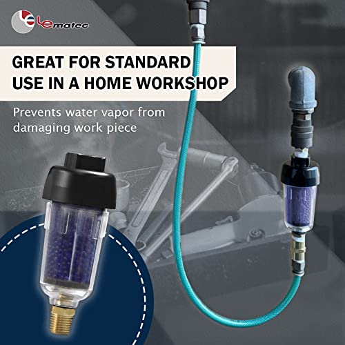 Le Lematec Zn312E-3 3/8" Desiccant Filter And As118 Premium Sandblaster Bundle #TOP3