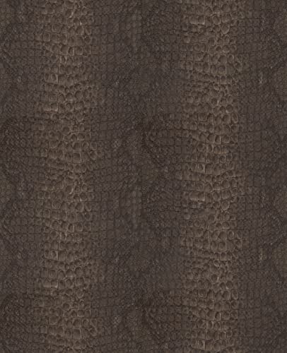 Superfresco Easy Vliestapete Schlange Braun 10mx52cm | Tapeten Wohnzimmer, Wandverkleidung | Einfach anzubringen und zu Entfernen 1005 x 52