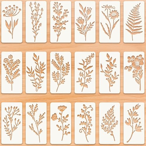 Reusable Flower Stencil Sheets for DIY Crafts