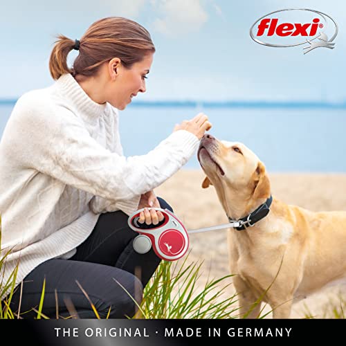 flexi Rollleine New Comfort - S - Seil 8 m, rot