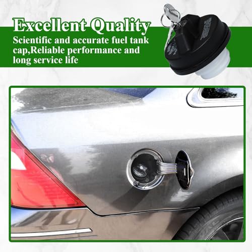 image for Tecledsn Locking Gas Cap Fuel Tank with Key, Gas Cap Lock Locking Fuel