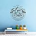 Calcomanías de bicicleta y hastial pegatinas de pared de bicicleta al aire libre pegatina de bicicleta triturada vinilo adhesivo de fondo extraíble mural 42x42cm