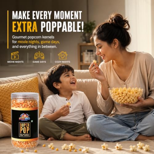 Image of Time Out Popcorn Kernels, 700g Raw Pop corn Maize, Makka Corn, Instant Popcorn