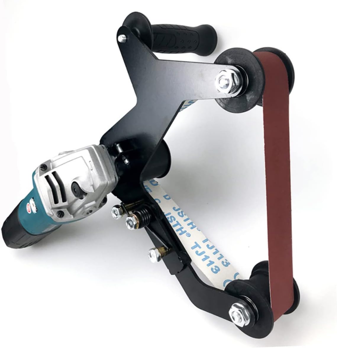 Generic 1set Belt Sander Polishing Attachment for Handheld Portable Tube Sanding Tool Efficient Grinding and Polishing for Woodworking and Finishing