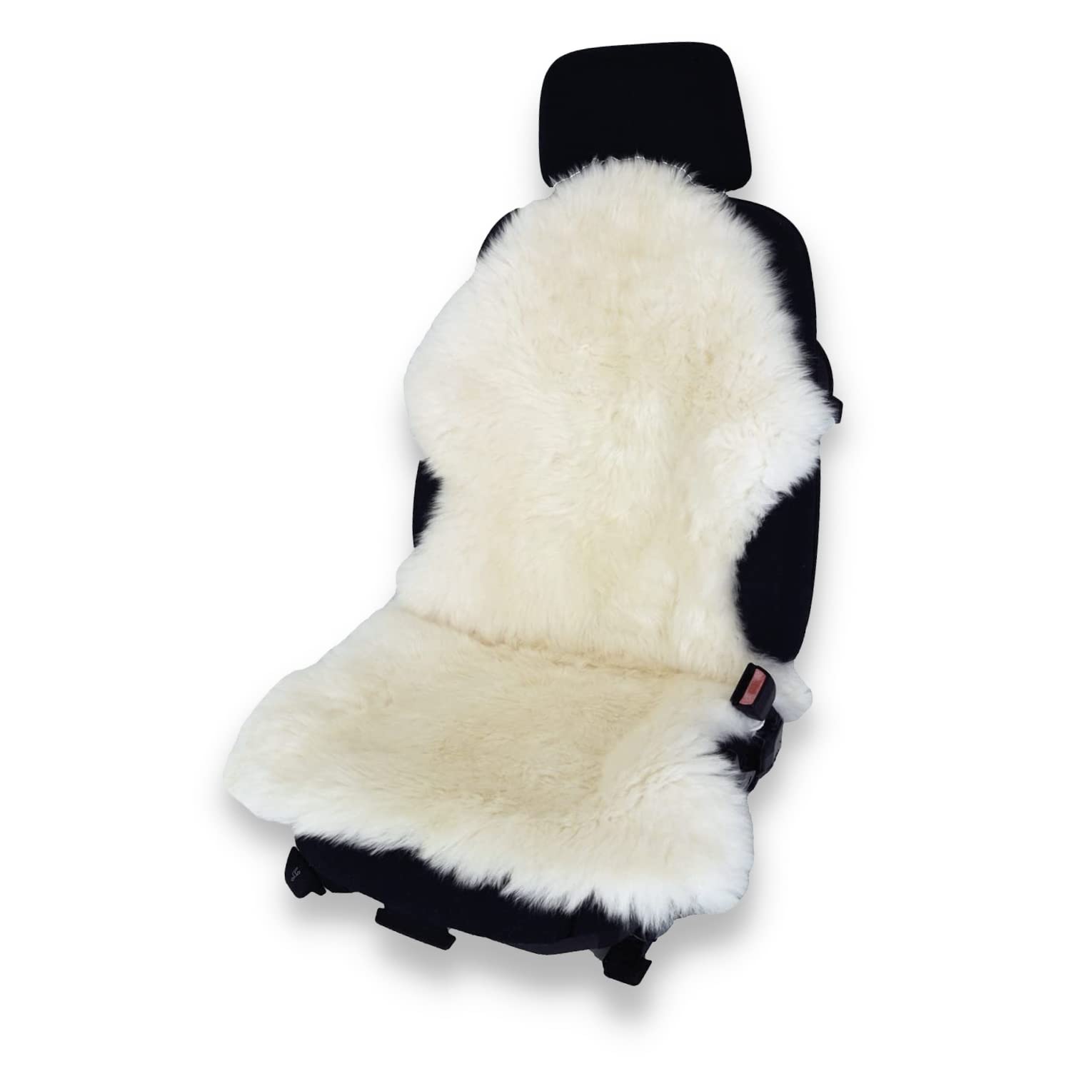 Coprisedile In Vera Pelliccia Di Agnello Felle – Larghezza 30 Cm, Termoregolatore, Antiscivolo, Universale