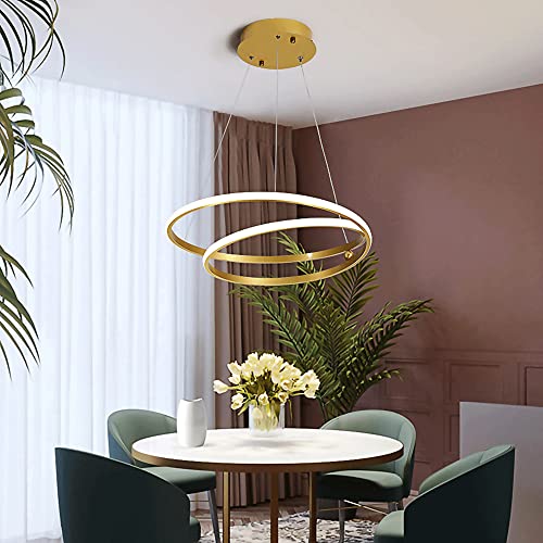 Candelabros creativos de doble ca con iluminación de suspensión LED 8