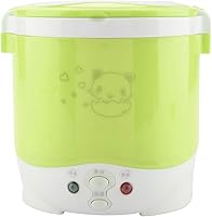Vista 8 de Arrocera, olla arrocera pequeña, olla arrocera de 6 tazas, olla arrocera de 1 litro, vaporera, lonchera eléctrica de 12 V para coche, vaporizador