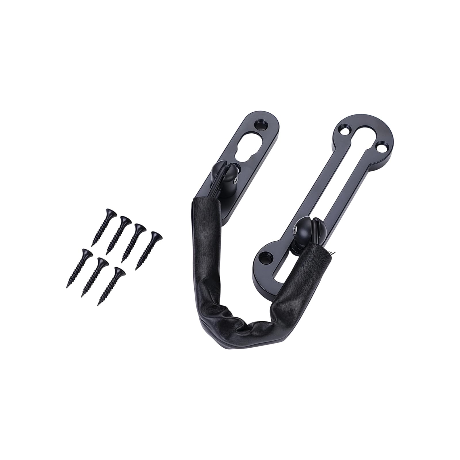 Rgybao Black Hotel Door Against Burglary Security Chain Additional Untarnished Building Suitable Various Entrances Strong Hotel Door Chain